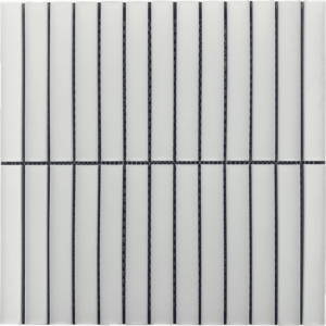 Concave White Stack Matt Mosaic Tile for Australia Spaces