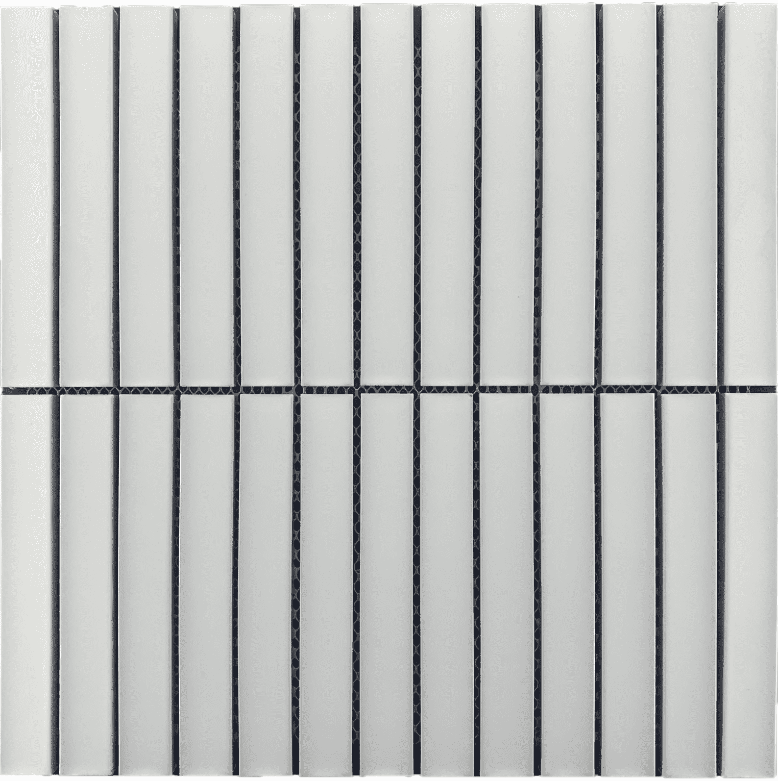 Concave White Stack Matt Mosaic Tile for Australia Spaces