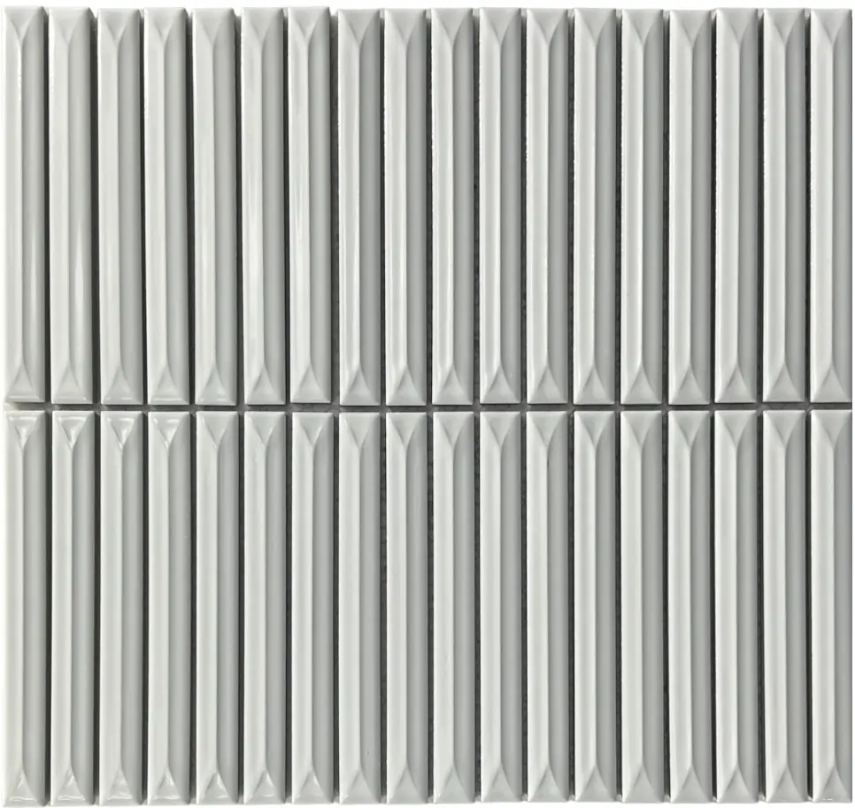 3D Stack White Gloss Mosaic Tile For Australian Spaces