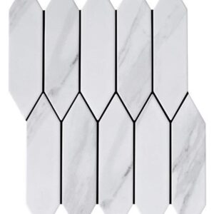 Picket Carrara Mosaic Tile Design in Australia