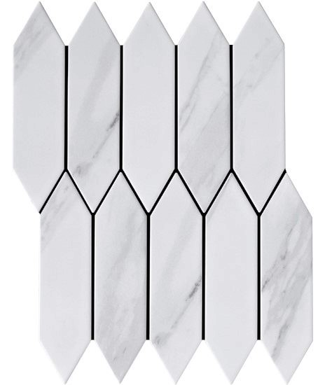 Picket Carrara Mosaic Tile Design in Australia