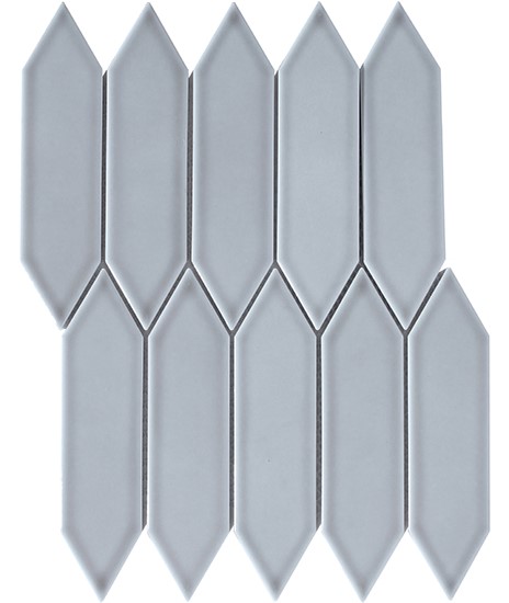 Picket Grey Gloss Mosaic Tile Design in Australia