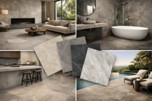 Stone Look Porcelain Tiles for Every Space