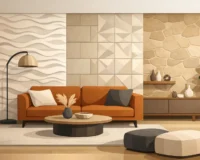 Textured Wall Tiles Living Room Ideas