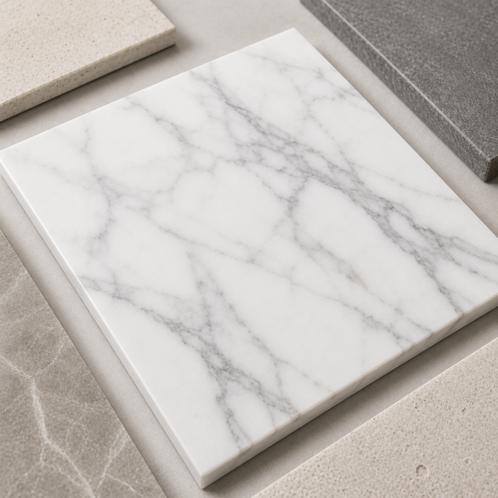 Marble Look Tile. Elegant luxury.