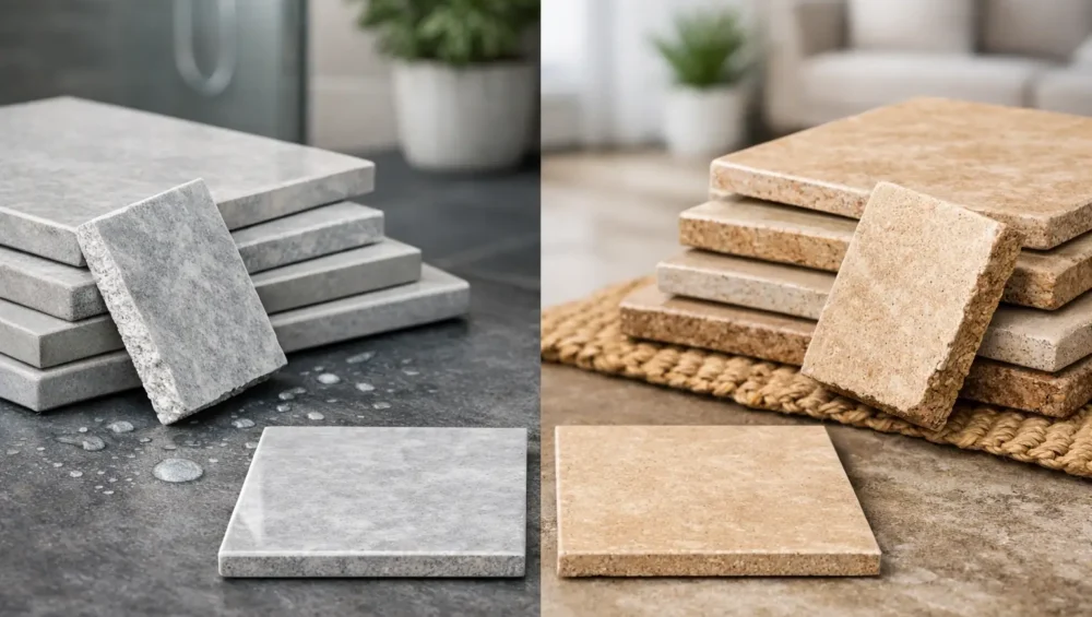 Porcelain vs Ceramic Tiles for Every Room