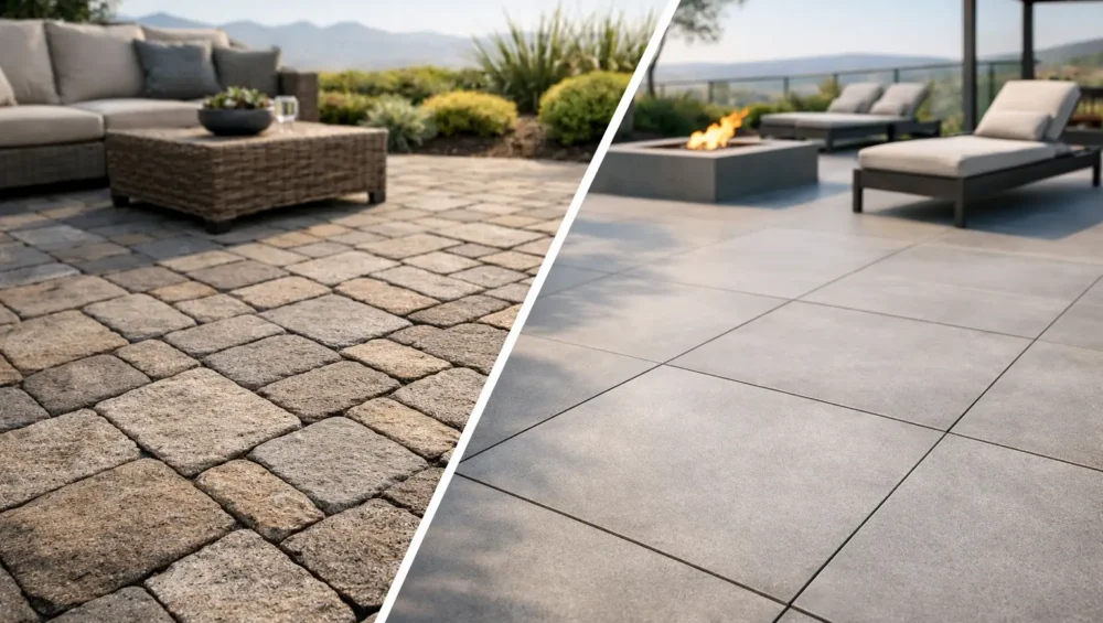 Pavers vs Outdoor Tiles for Elevated Exteriors
