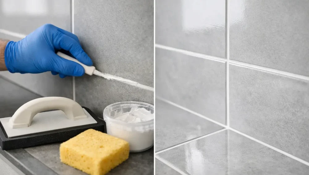 Tile Grout Repair for a Polished Finish